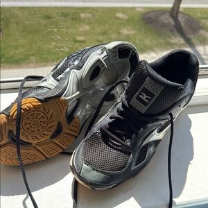 Mizuno Black and Gray Volleyball Sneakers